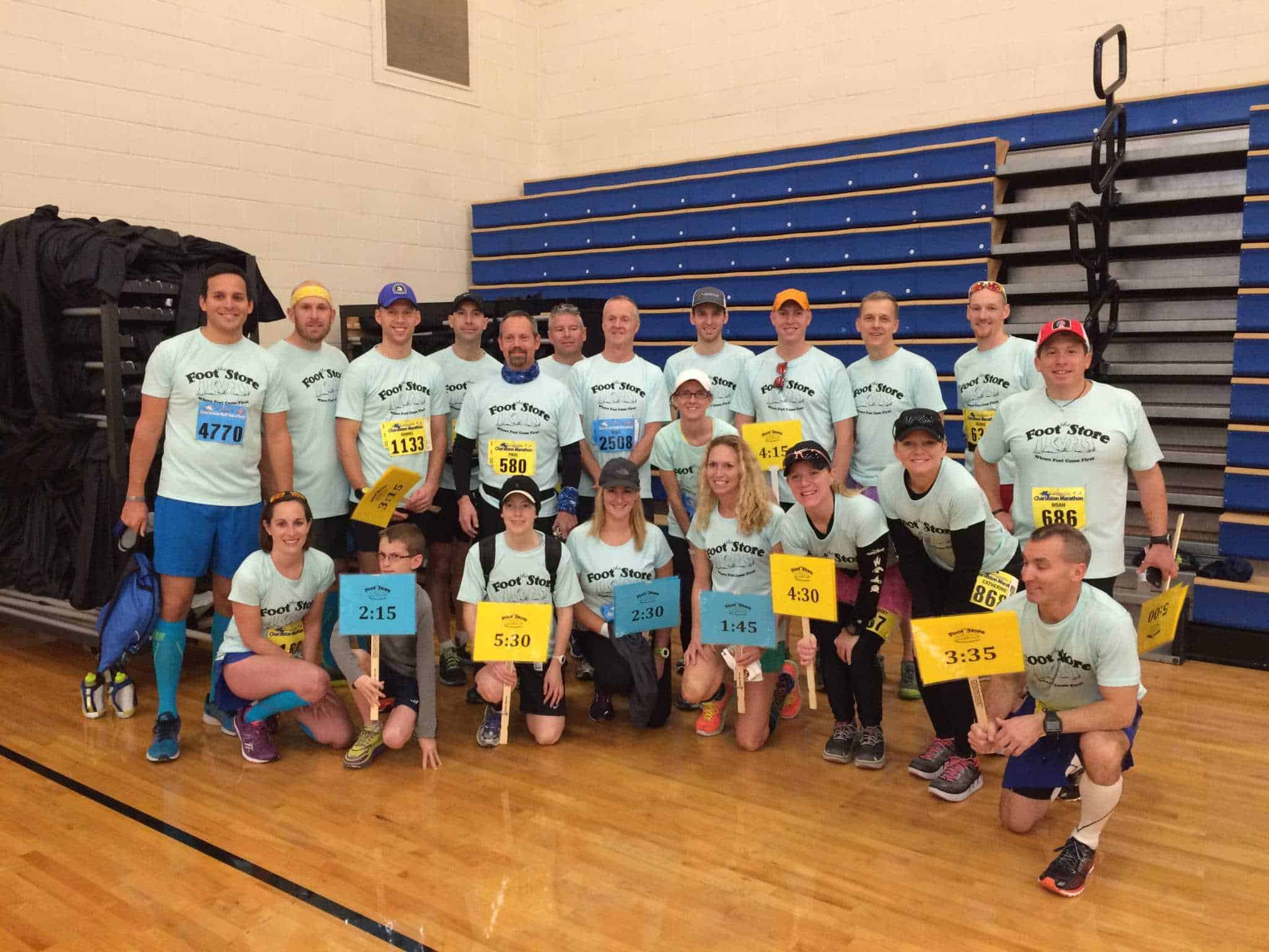 Charleston Marathon Pacing Crew from 2016