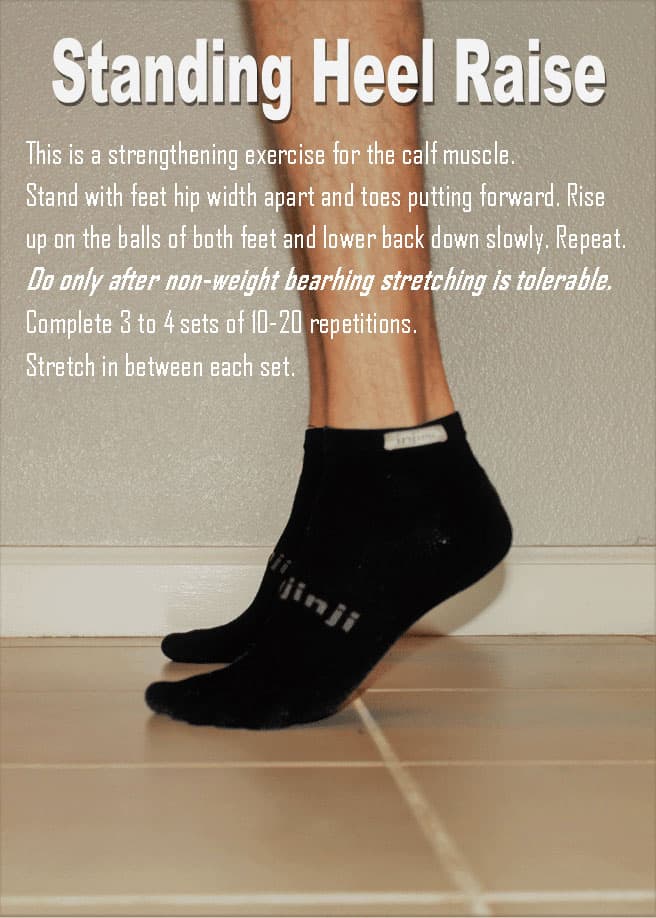 heel raise example for achilles tendon injuries