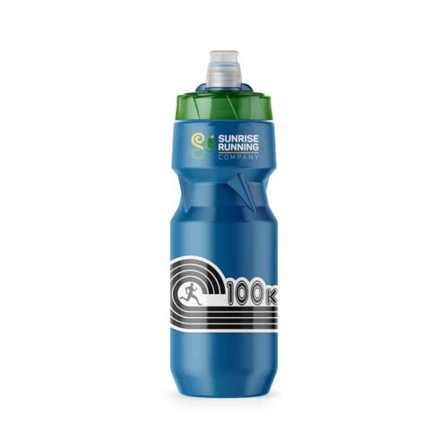 100K Running Sticker on Sport Bottle