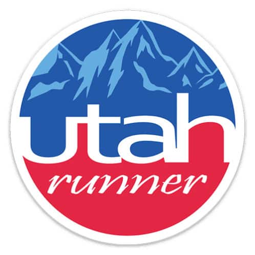 Utah Running Sticker, Utah Runner Sticker on light background
