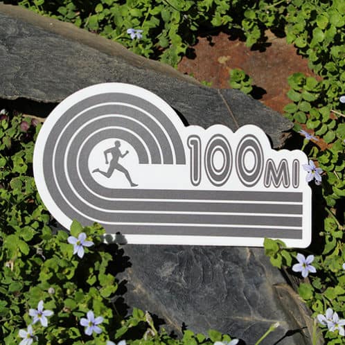 100-mile Sticker image for use on website