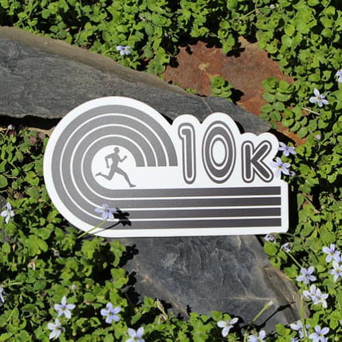 10k Sticker image for use on website