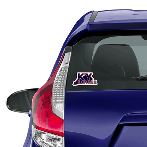 Kentucky Running Sticker on Hybrid Hatchback