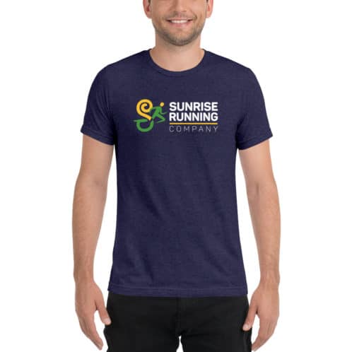 Navy Blue Unisex Sunrise Running Company T-Shirt