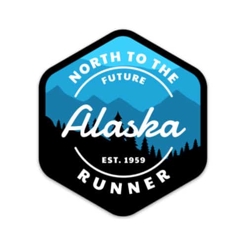 Alaska Running Sticker