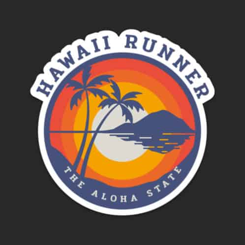Hawaii Runner Sticker
