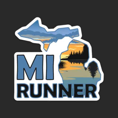 Michigan Runner Sticker
