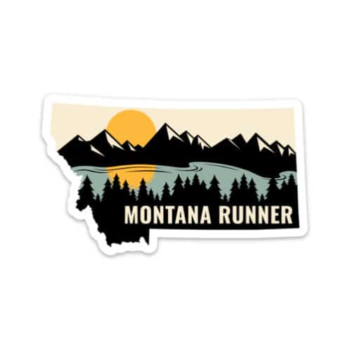 Montana Running Sticker