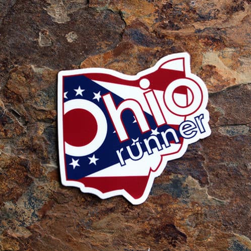Ohio Running Sticker image for use on website