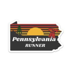 Pennsylvania Running Sticker