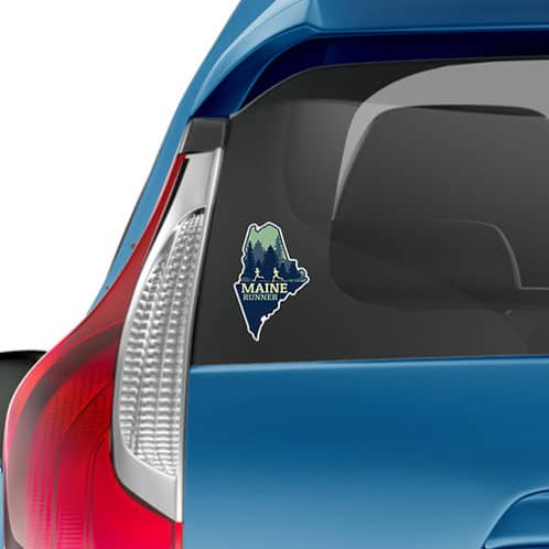 Maine Runner Sticker on car