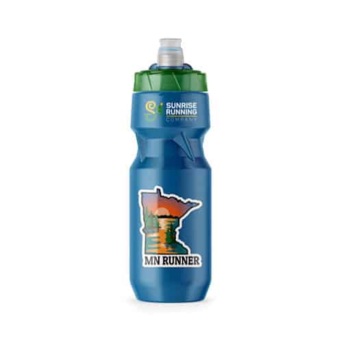Minnesota Running Sticker on sport bottle