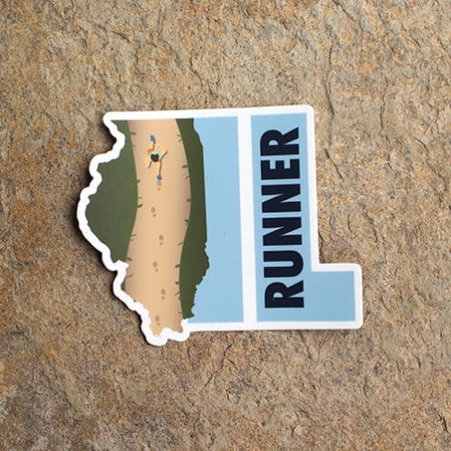 Illinois Runner Sticker - product image
