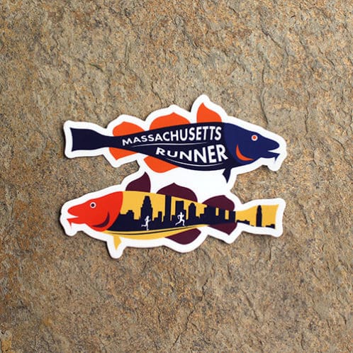 Massachusetts Running Sticker - product image