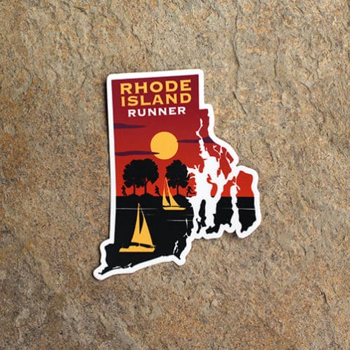 Rhode Island Runner Sticker - product image