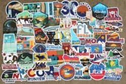 U.S. Running Stickers | Stickers for All 50 States