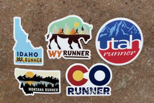 50 States Running Sticker Collection