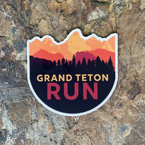 Run Grand Teton sticker