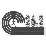 Female 26.2 Running Sticker