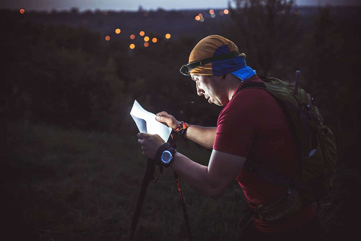 safely trail running at night