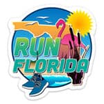 Florida Coast Running Sticker