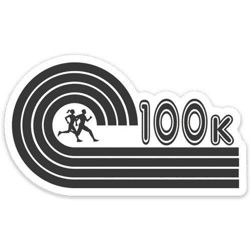 black 100k car magnet