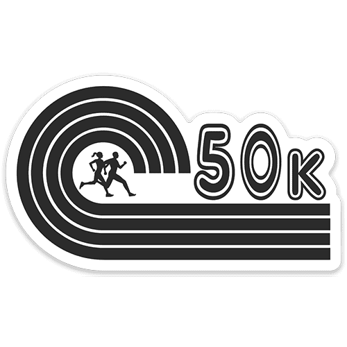 black 50k car magnet