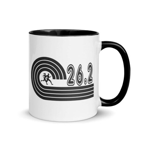 26.2 marathon mug black