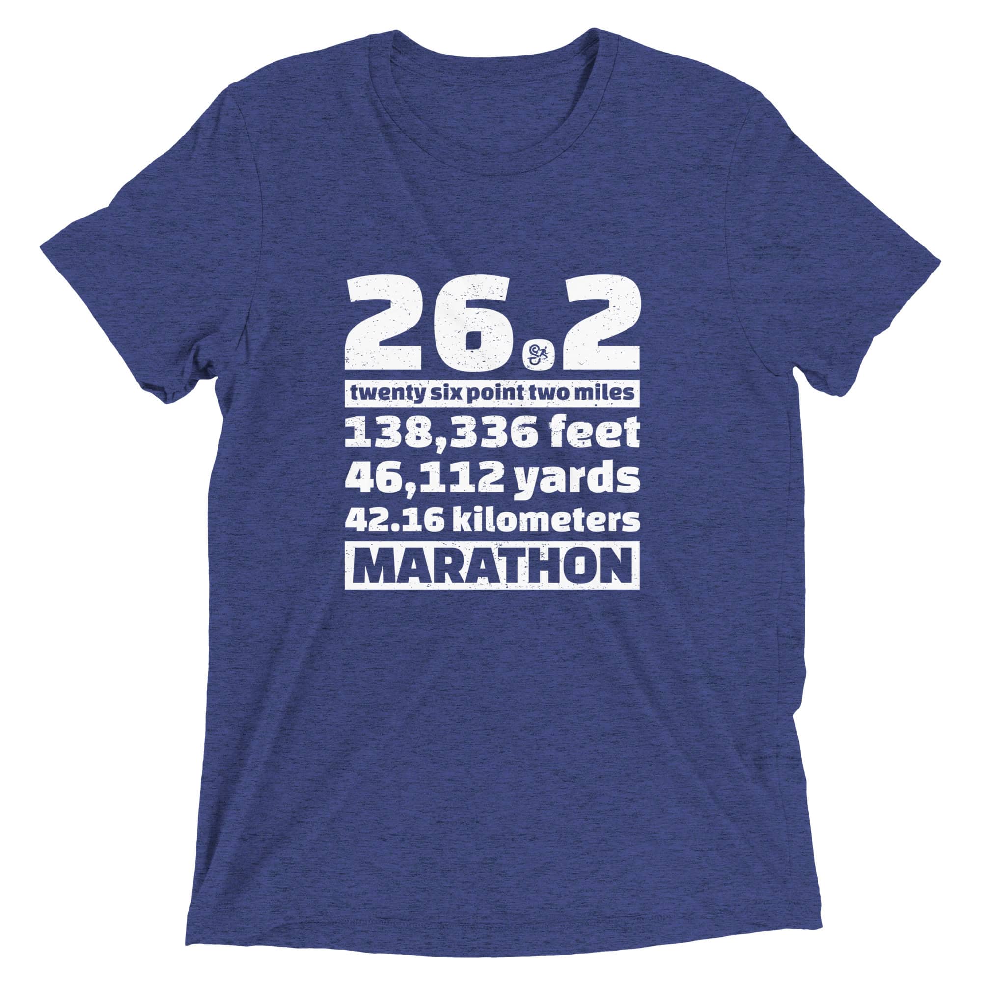 26.2 Marathon Measures T-Shirt - Navy