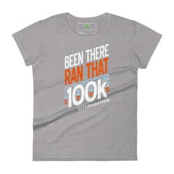 Women’s Been There Ran That 100K T-Shirt - Heather Grey