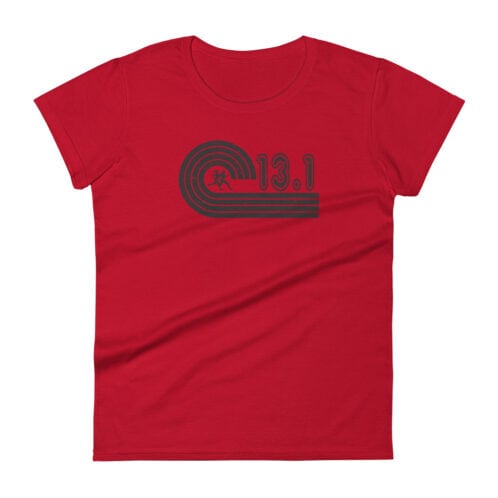 Women's Retro 13.1 Half Marathon T-Shirt - True Red