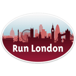 Run London Oval Sticker