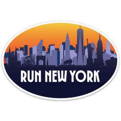 Run New York Oval Sticker