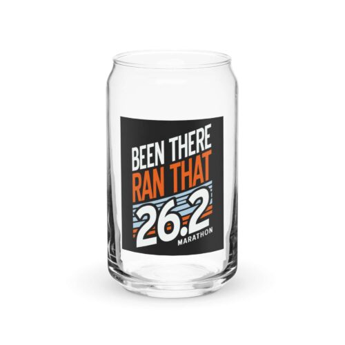 Been There Ran That 26.2 Can-Shaped Glass - Black