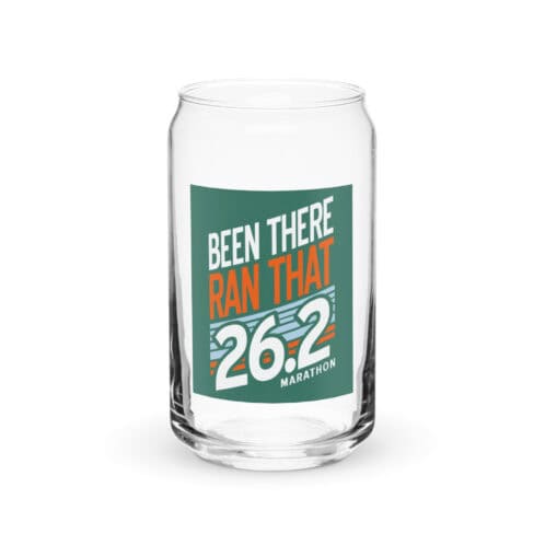 Been There Ran That 26.2 Can-Shaped Glass - Dark Green