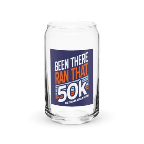 Been There Ran That 26.2 Can-Shaped Glass - Dark Blue