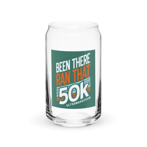 Been There Ran That 50K Can-Shaped Glass - Dark Green