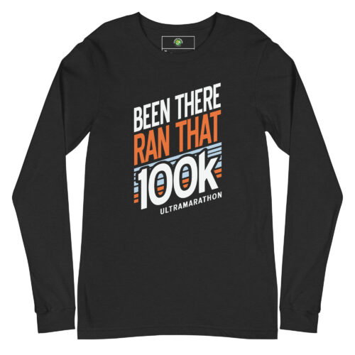 100K Long Sleeve Tee - Heather Black