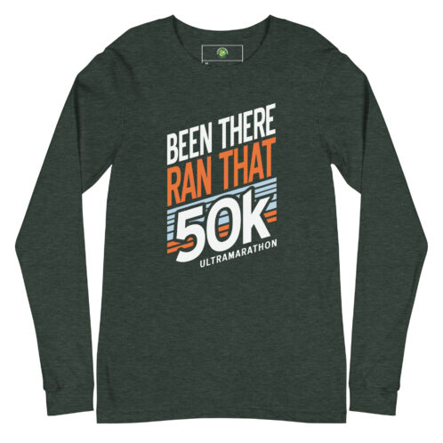 50K Long Sleeve Tee - Heather Forest