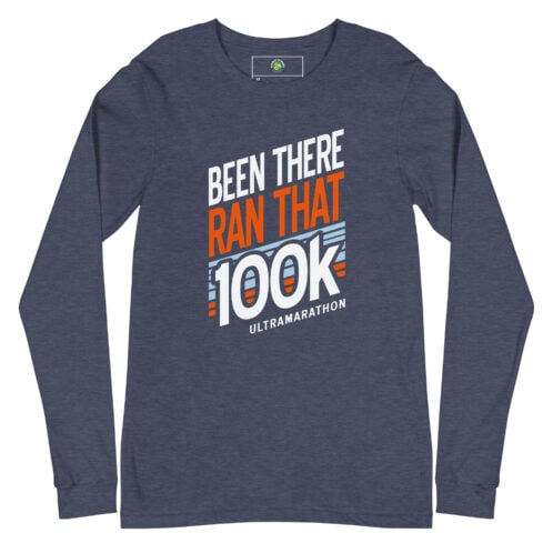100K Long Sleeve Tee - Heather Navy
