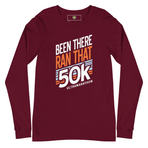 50K Long Sleeve Tee - Maroon