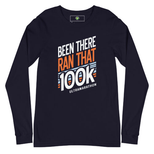100K Long Sleeve Tee - Navy