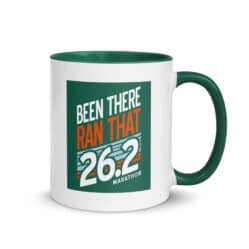 Been There Ran That 26.2 Marathon Mug - Dark Green