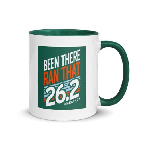 Been There Ran That 26.2 Marathon Mug - Dark Green