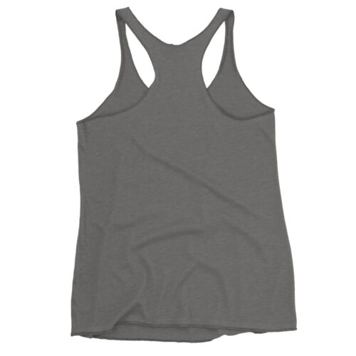 Racerback back - heather grey