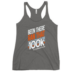 100K Ultramarathon Racerback Tank - Heather Grey