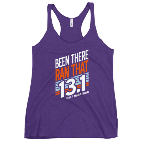 13.1 Half Marathon Racerback Tank - Purple Rush