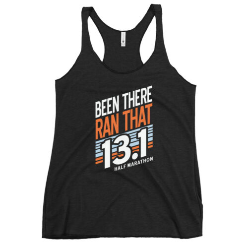 13.1 Half Marathon Racerback Tank - Vintage Black