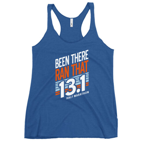 13.1 Half Marathon Racerback Tank - Vintage Royal